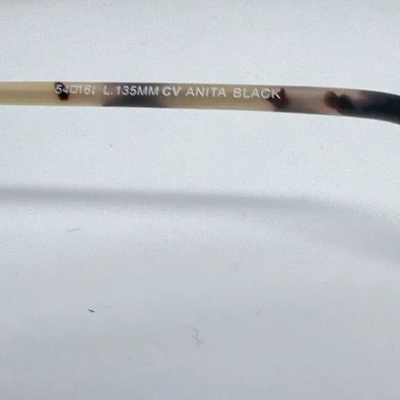 BCBGMAXAZRIA Anita‎ Black Eyeglasses Frame 54-16-130mm H16679
